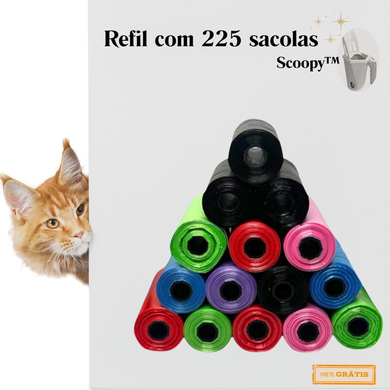 Refil com 225 Sacolas - Scoopy™